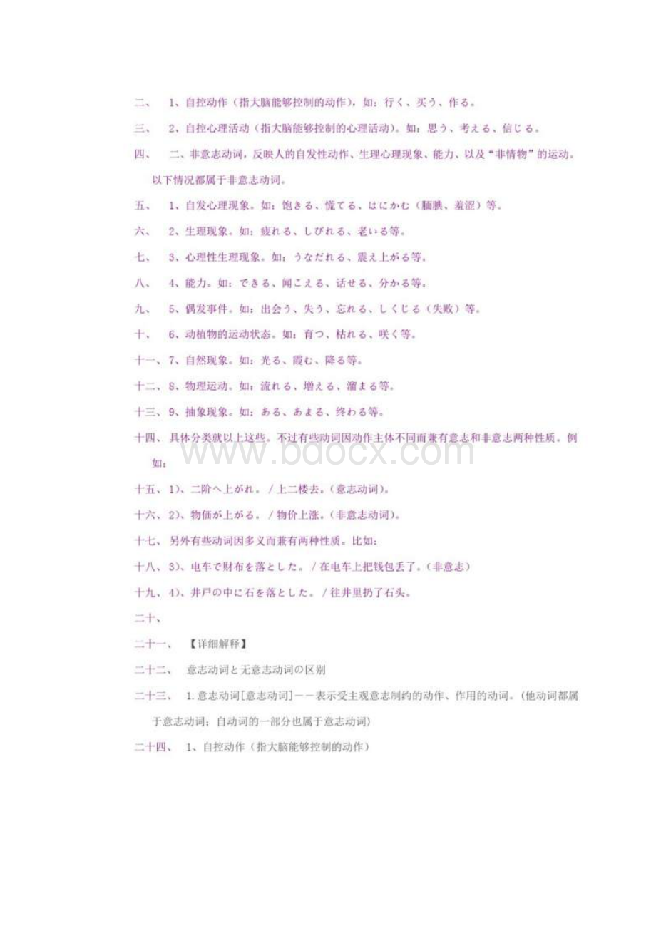 日语意志性动词和非意志性动词的区别最新.docx_第2页