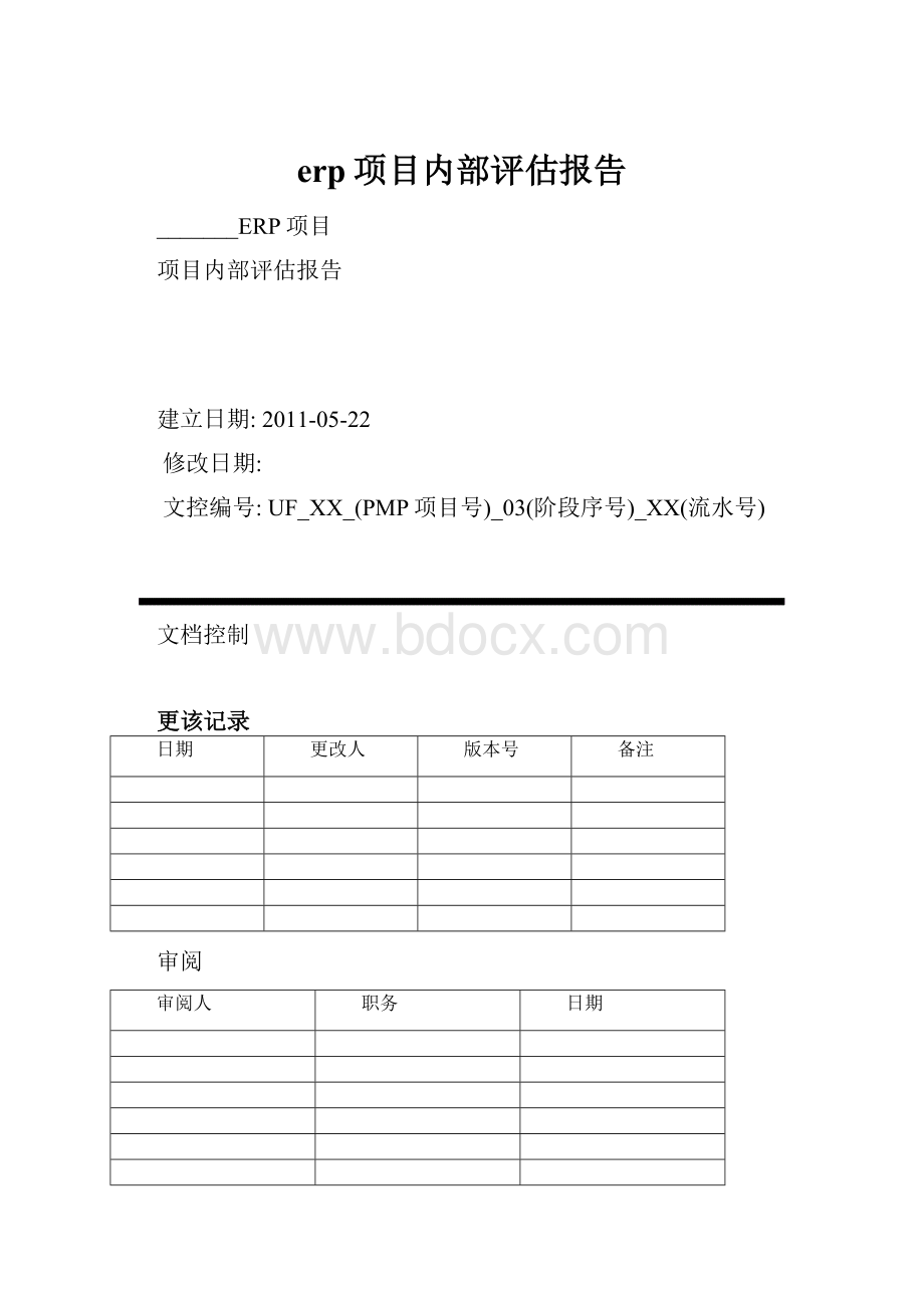 erp项目内部评估报告.docx_第1页