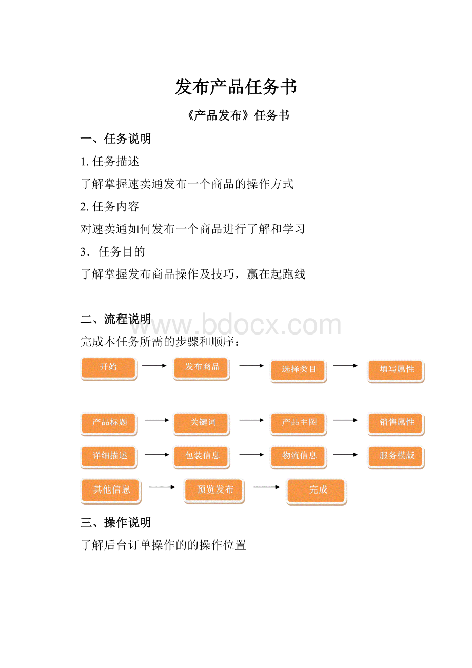 发布产品任务书.docx