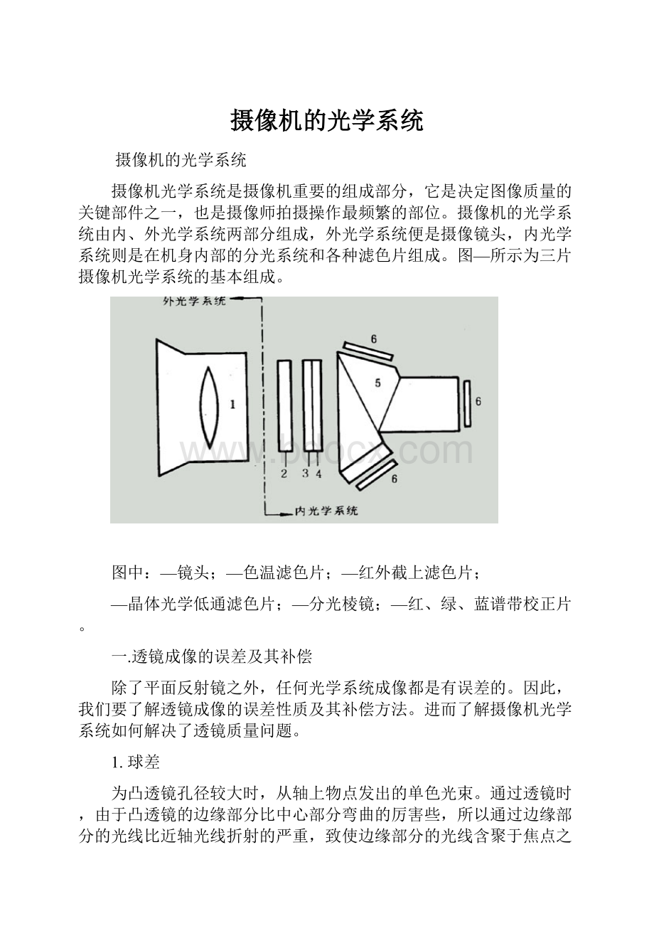 摄像机的光学系统.docx