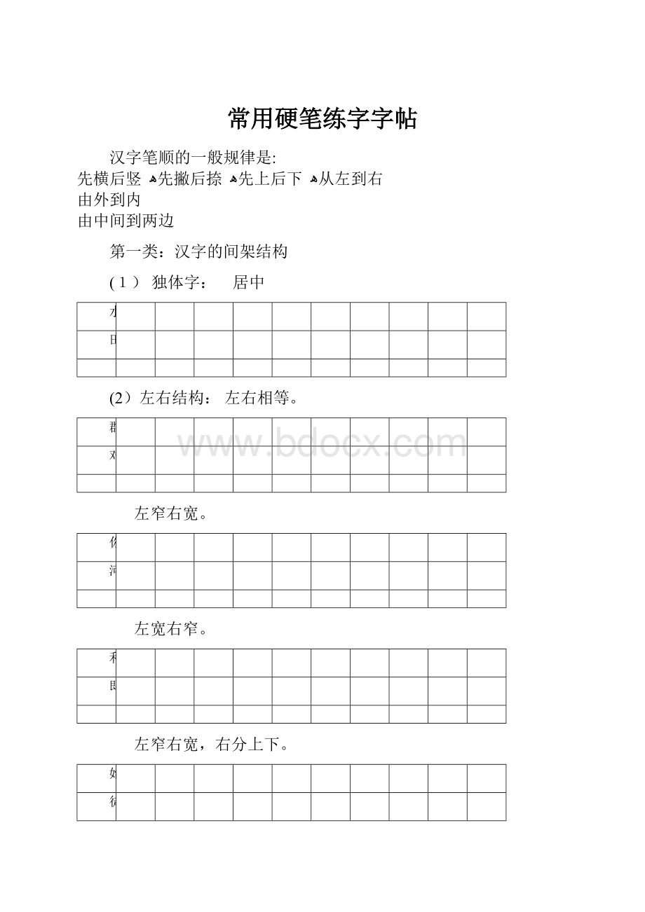 常用硬笔练字字帖.docx_第1页