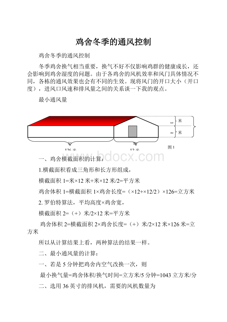 鸡舍冬季的通风控制.docx