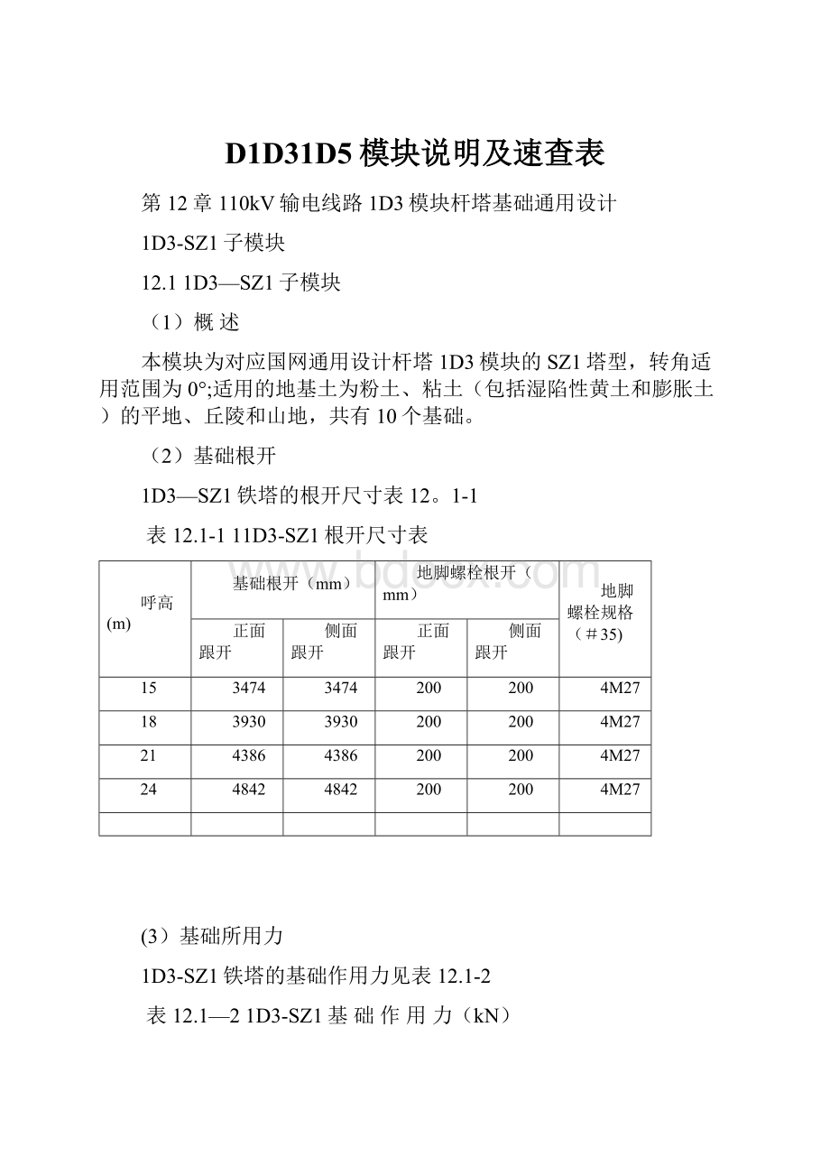 D1D31D5模块说明及速查表.docx