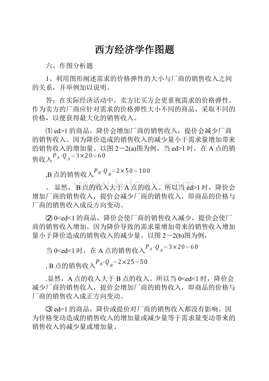 西方经济学作图题.docx