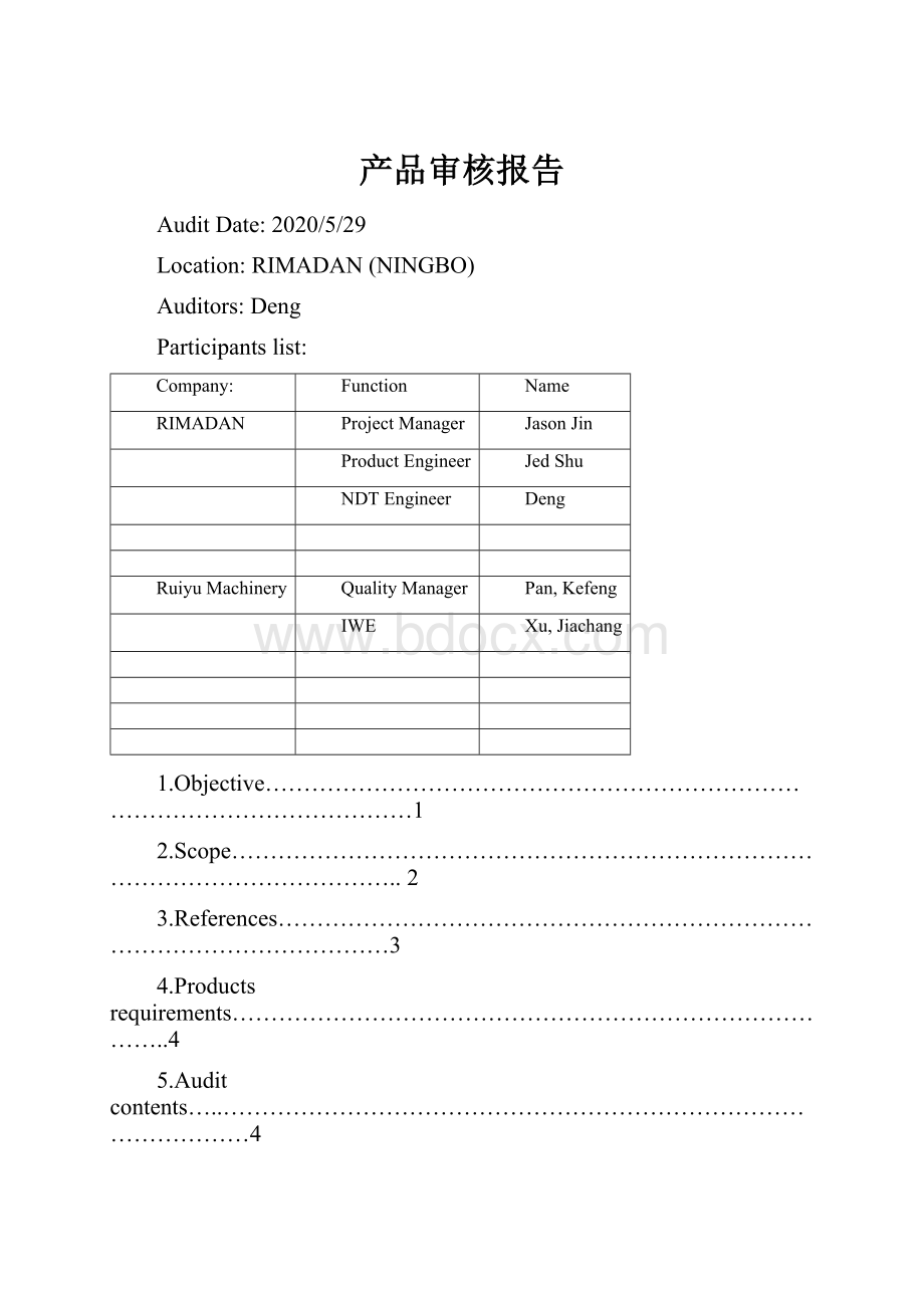 产品审核报告.docx