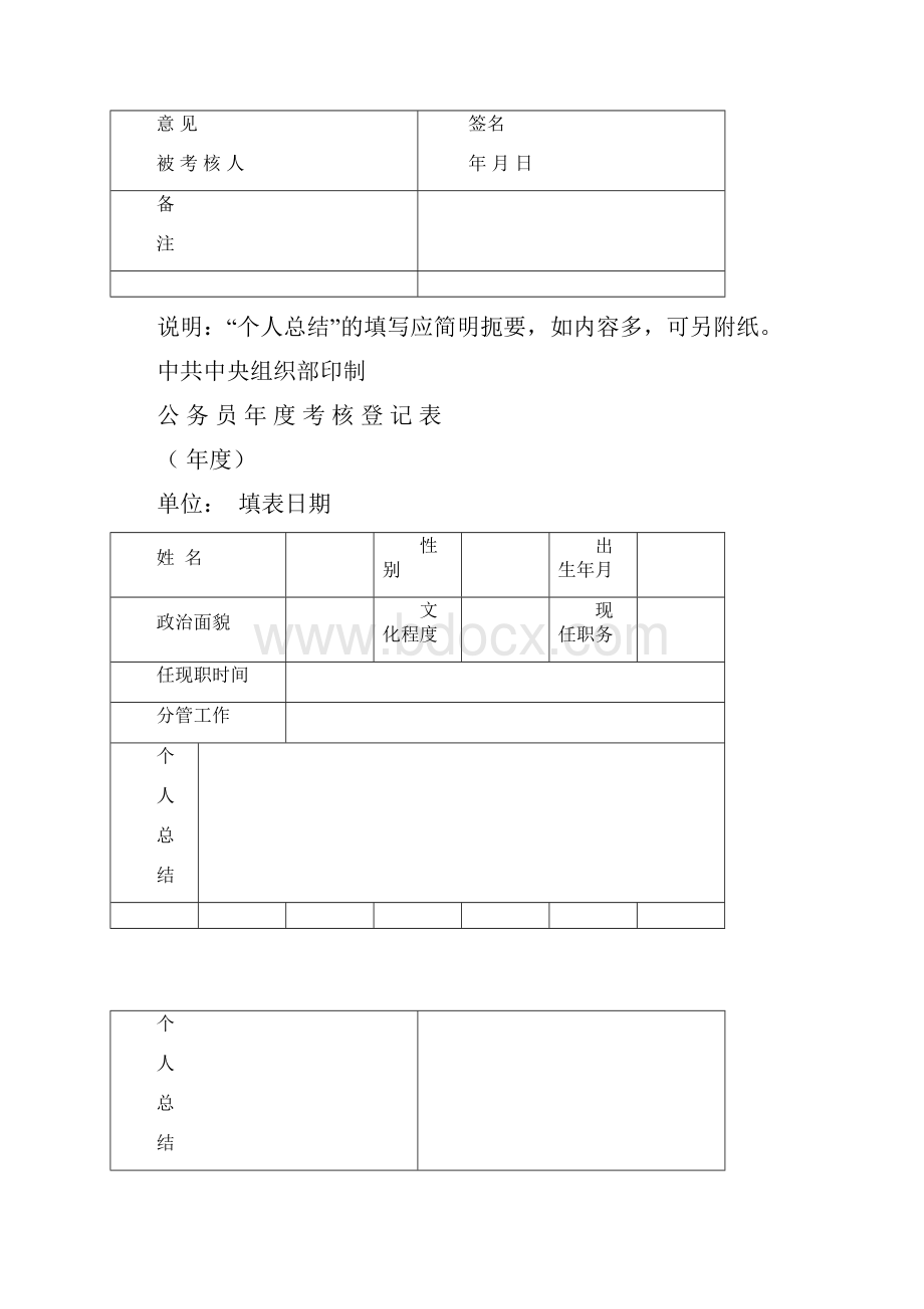 单位年度考核登记表.docx_第2页