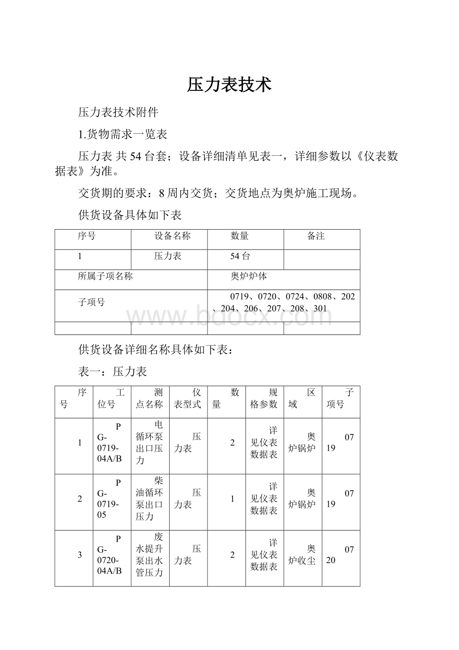 压力表技术.docx