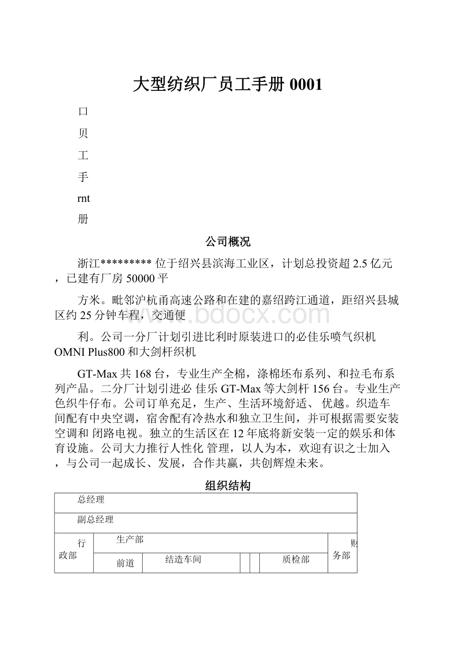 大型纺织厂员工手册0001.docx