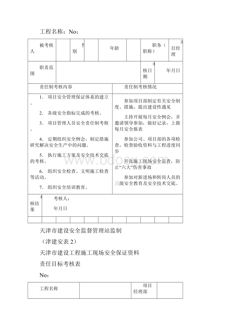 安全管理套表天津全套安全表格张.docx_第2页