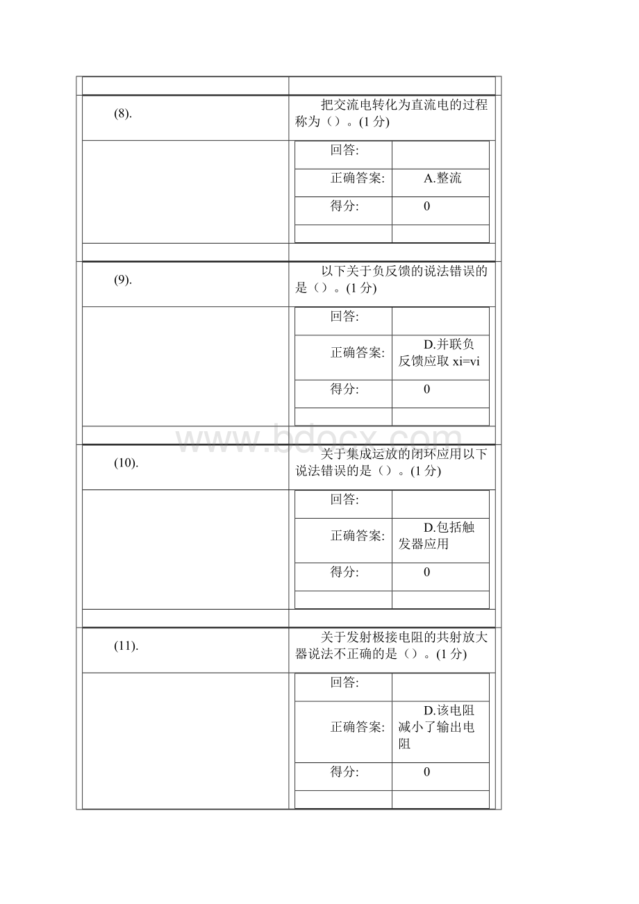 电子线路基础测试题库网络教育.docx_第3页