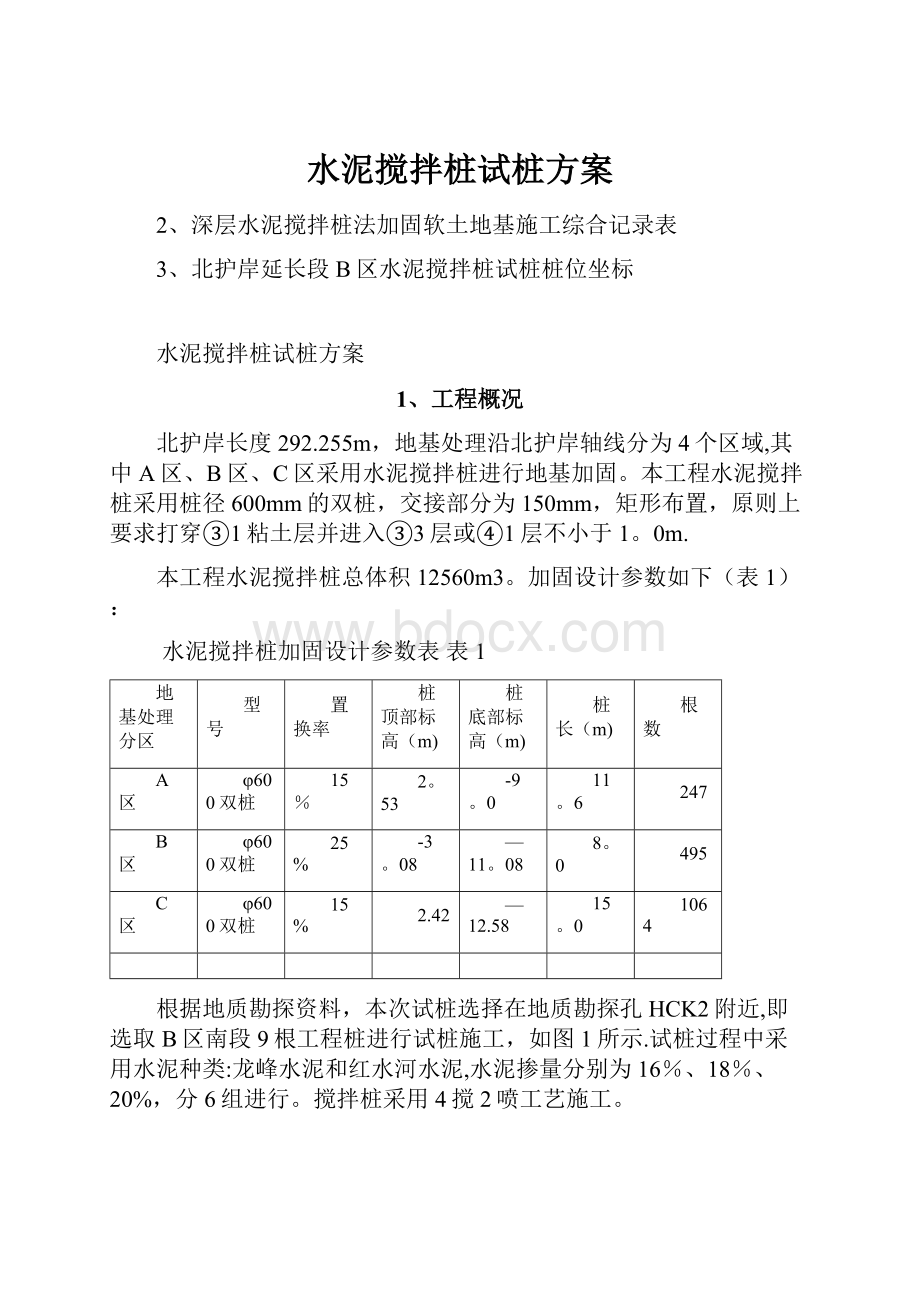 水泥搅拌桩试桩方案.docx