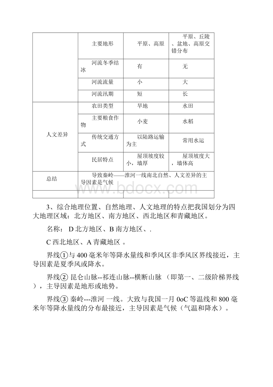 人教版八年级下册地理知识点同步汇总整理.docx_第2页