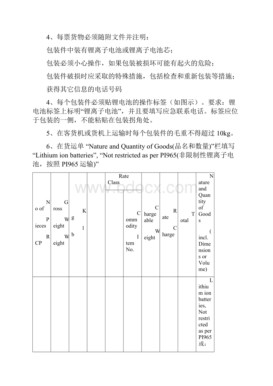 作为非限制性货物运输的锂电池操作规范.docx_第2页