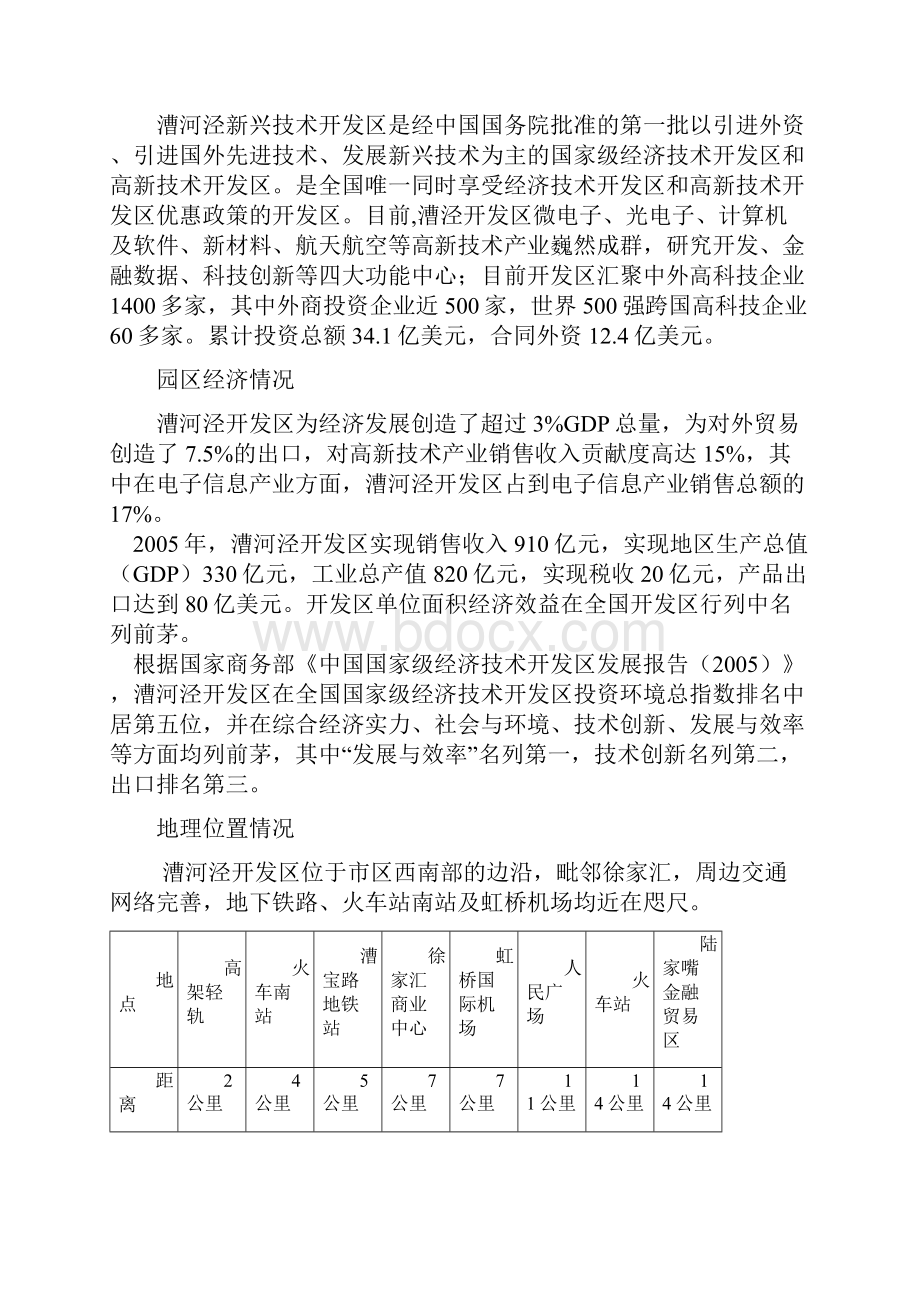 上海漕河泾田州路项目市场报告与价格建议.docx_第2页