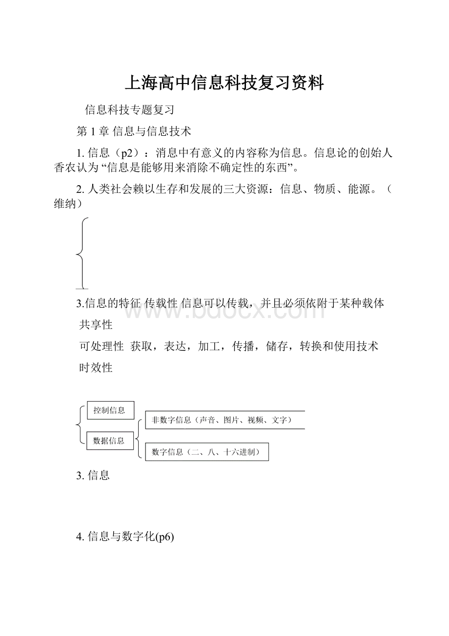 上海高中信息科技复习资料.docx_第1页