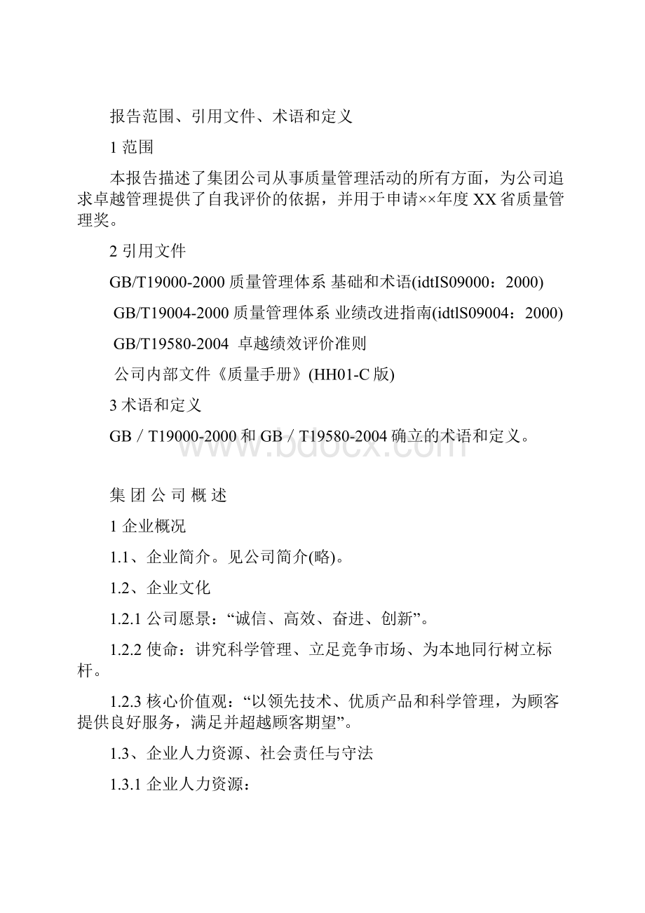 省质量奖卓越绩效自评报告.docx_第2页