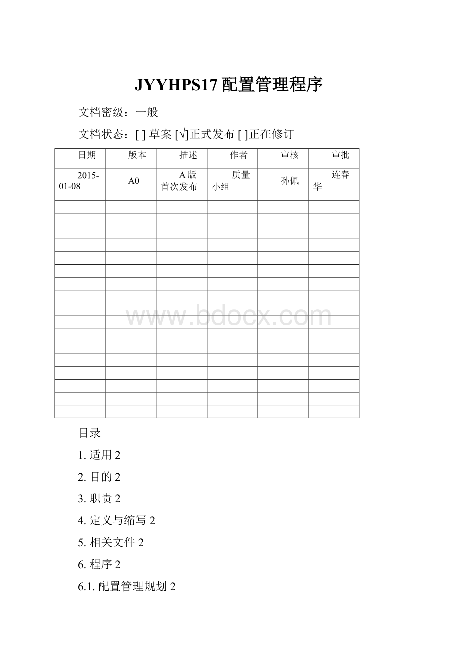 JYYHPS17配置管理程序.docx