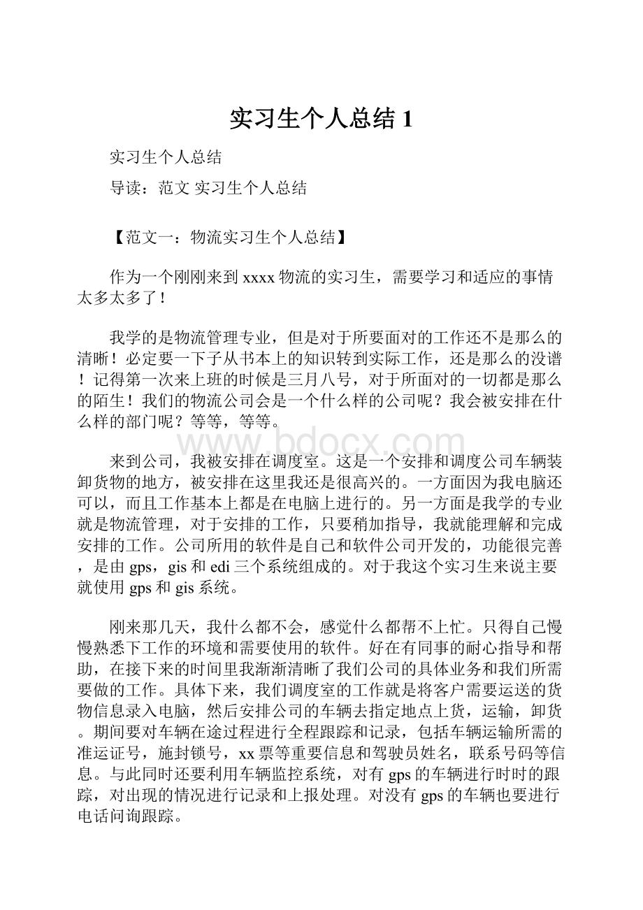 实习生个人总结1.docx