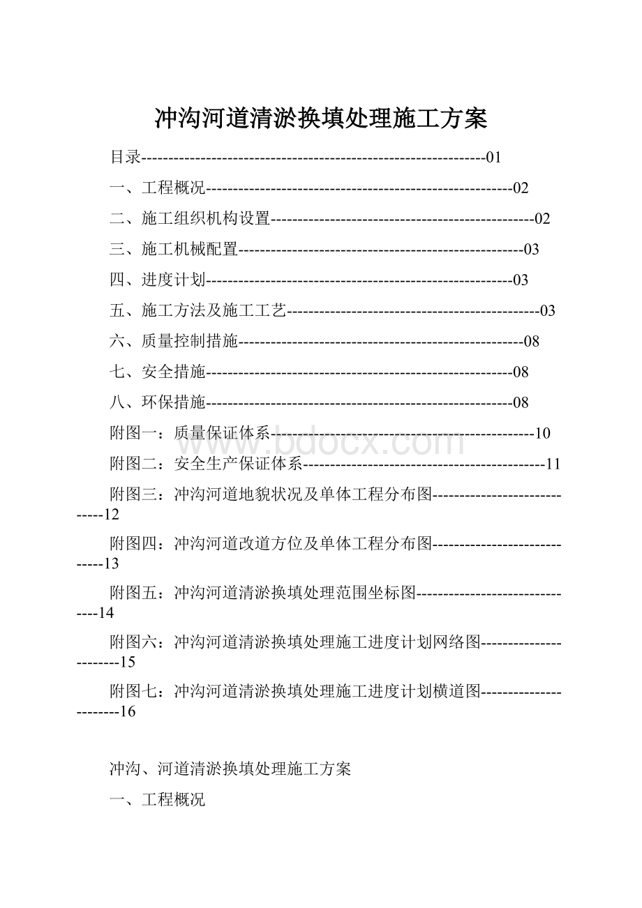 冲沟河道清淤换填处理施工方案.docx_第1页