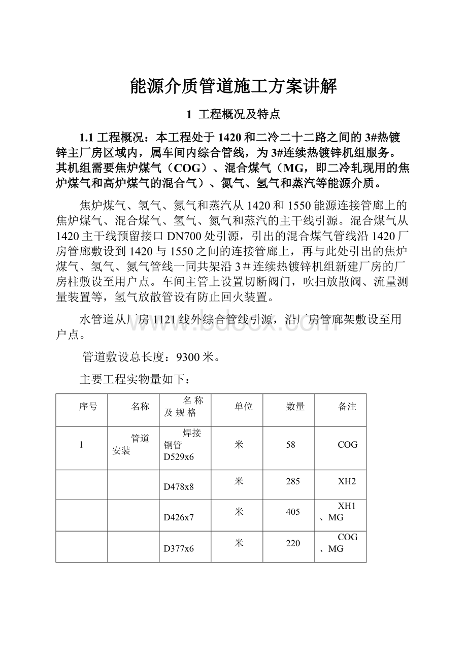 能源介质管道施工方案讲解.docx