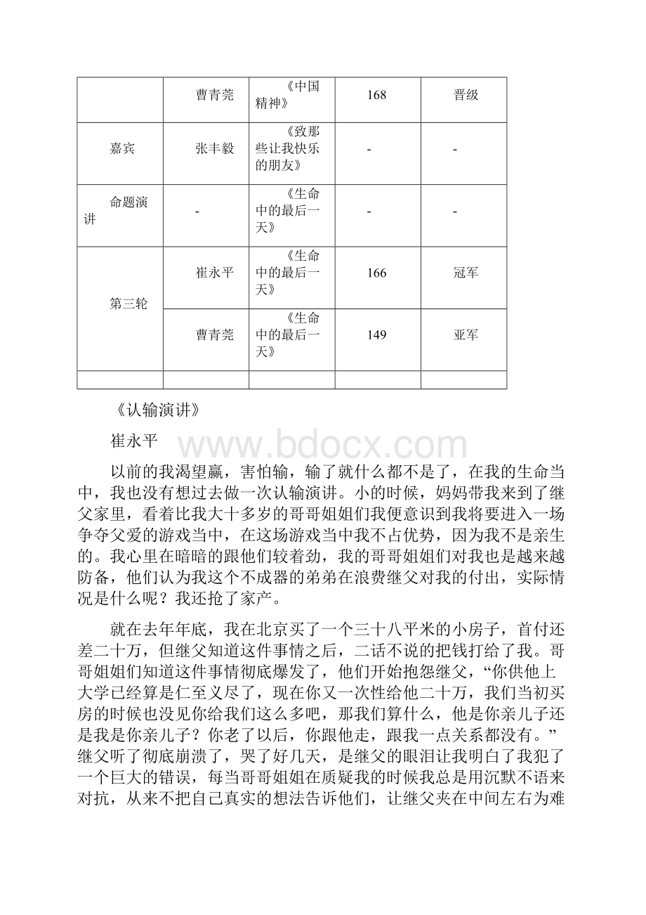 超级演说家第一季第十四期演讲稿.docx_第2页