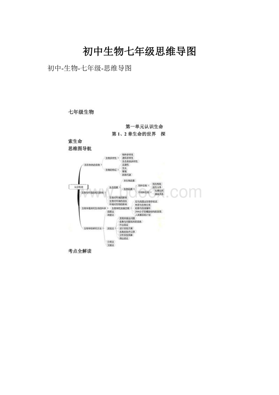 初中生物七年级思维导图.docx_第1页