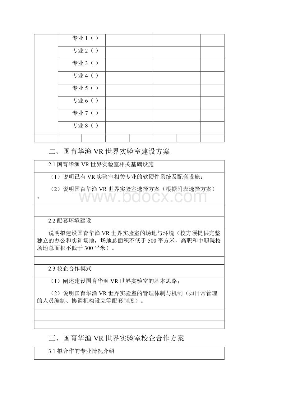 国育华渔VR世界实验室项目申报书.docx_第3页