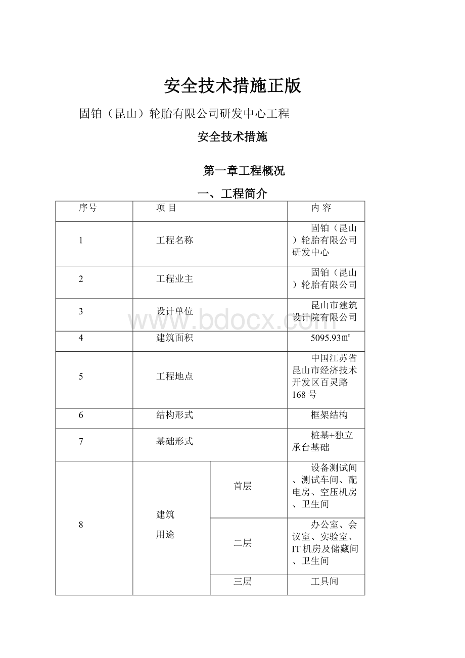 安全技术措施正版.docx