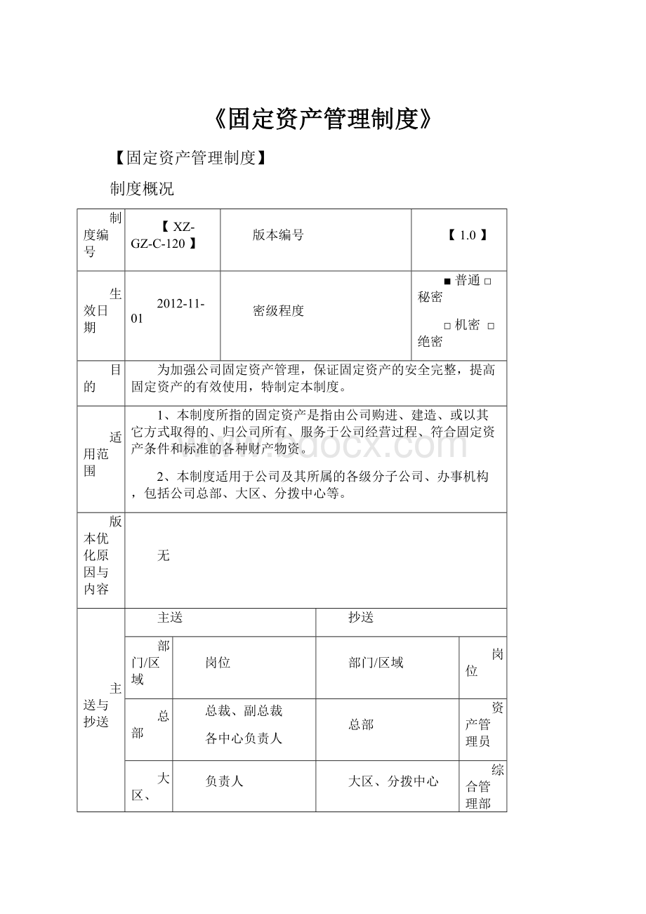 《固定资产管理制度》.docx_第1页