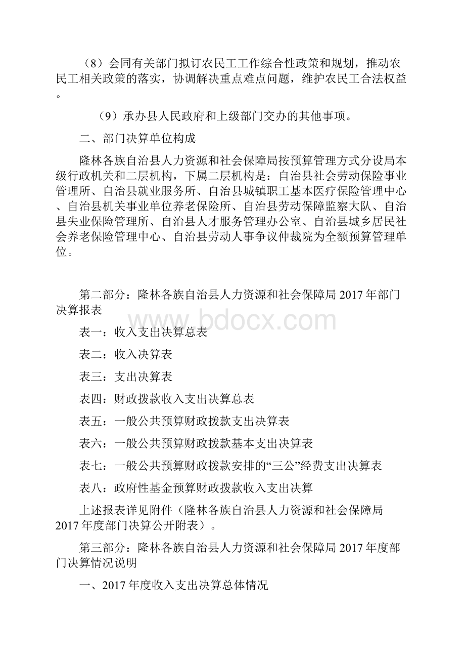 隆林各族自治人力资源和社会保障局部门决算.docx_第3页