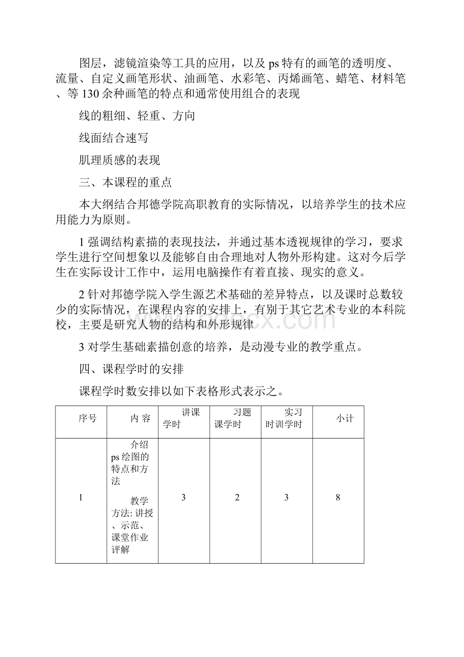 整理ps学习《ps软件》课程教学大纲.docx_第2页