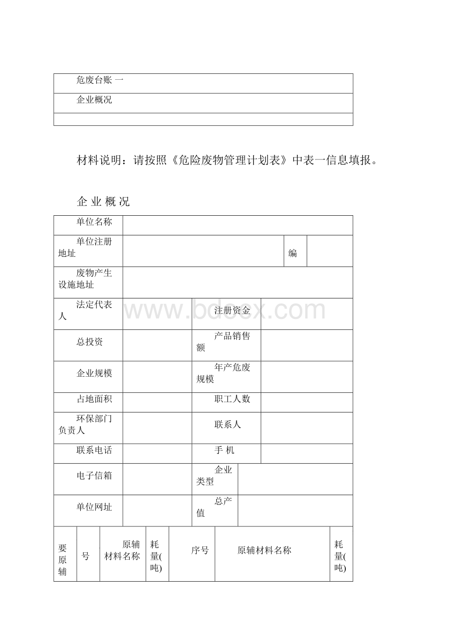 版危险废物产生单位档案资料管理台账模板.docx_第2页