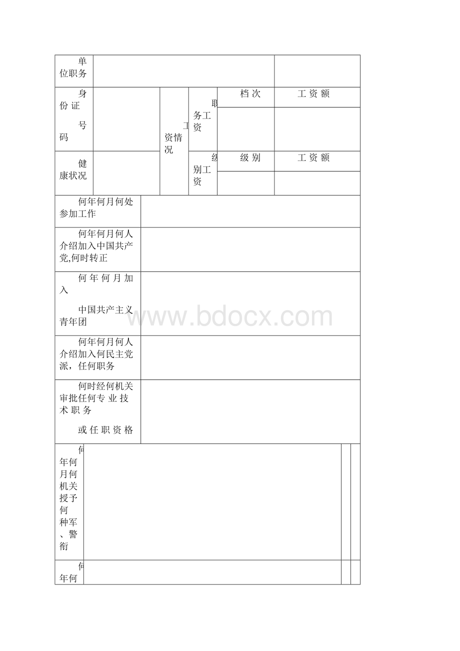 干部履历表.docx_第2页