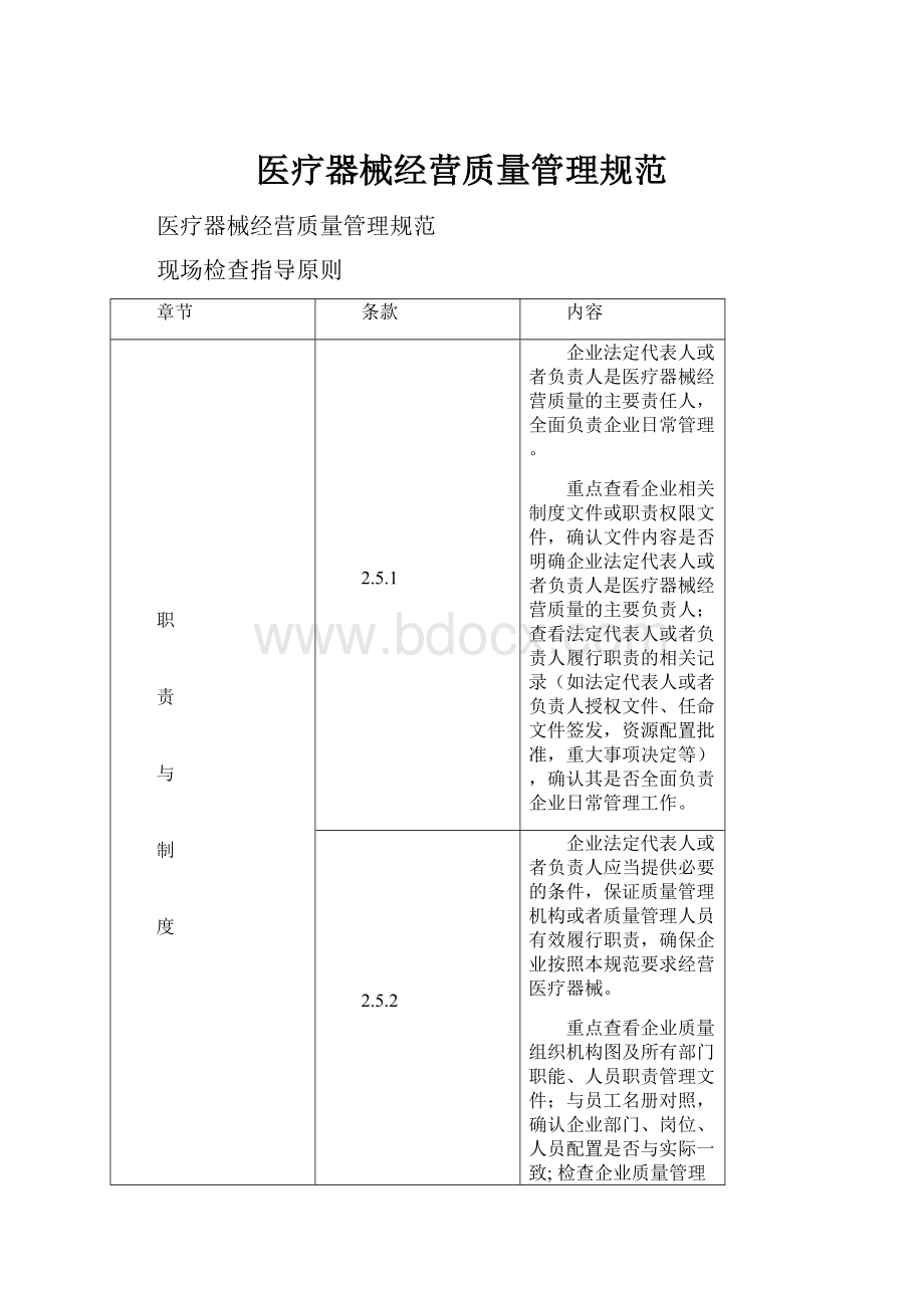 医疗器械经营质量管理规范.docx