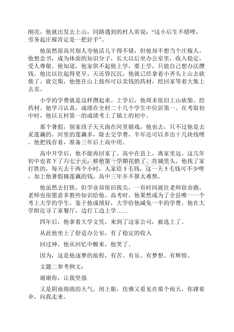 湖南省中考语文试题真题分项汇编专题13 作文Word版含答案解析.docx_第2页