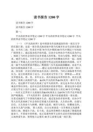 读书报告1200字.docx