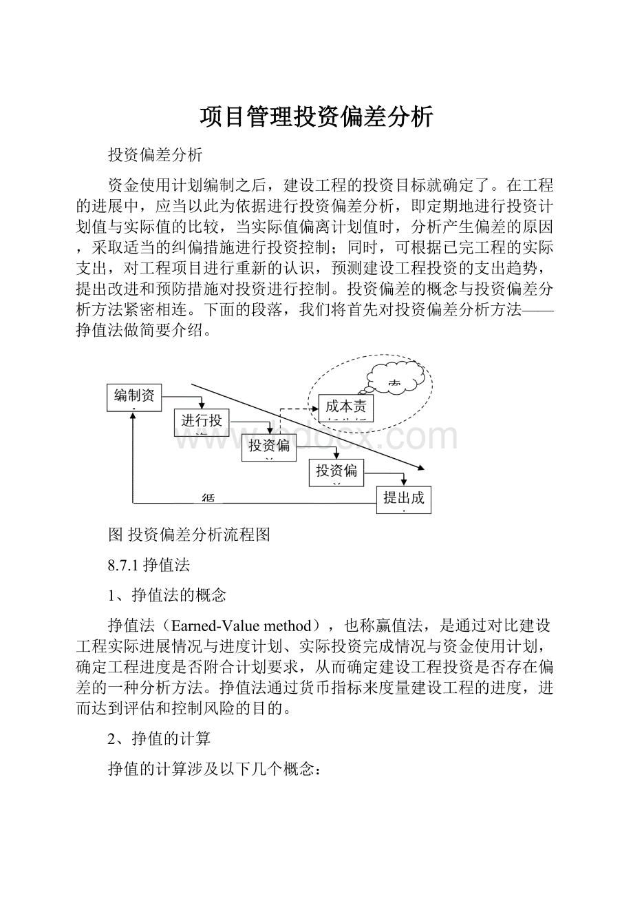 项目管理投资偏差分析.docx