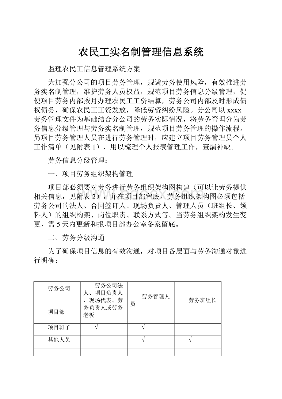 农民工实名制管理信息系统.docx_第1页