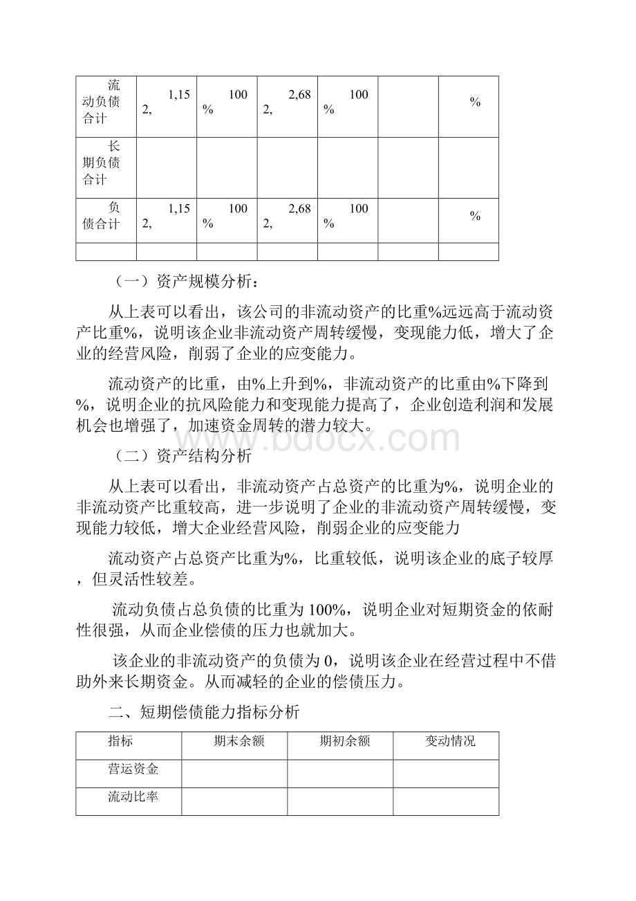 资产负债表的分析报告案例分析.docx_第3页