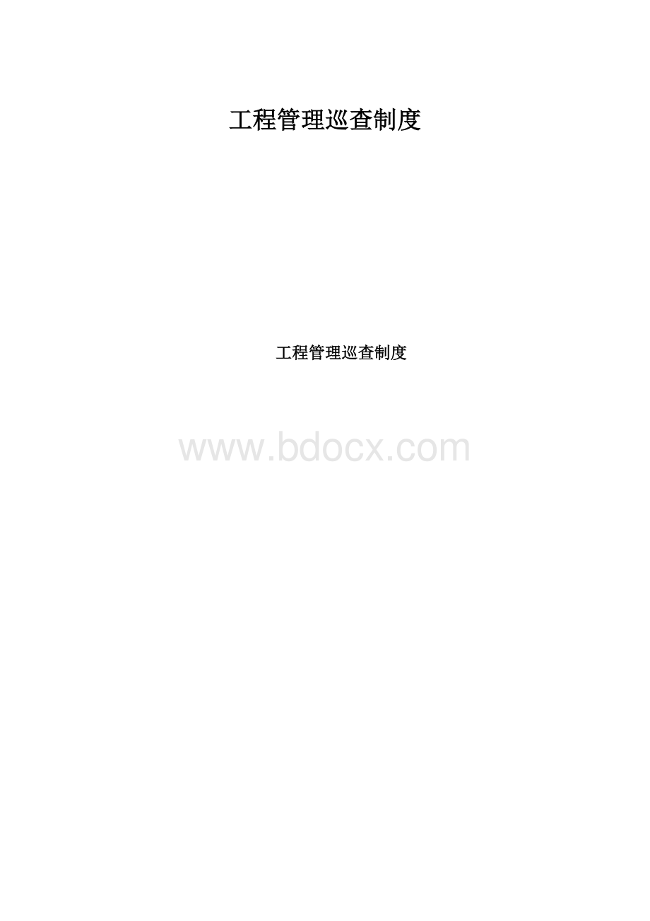 工程管理巡查制度.docx