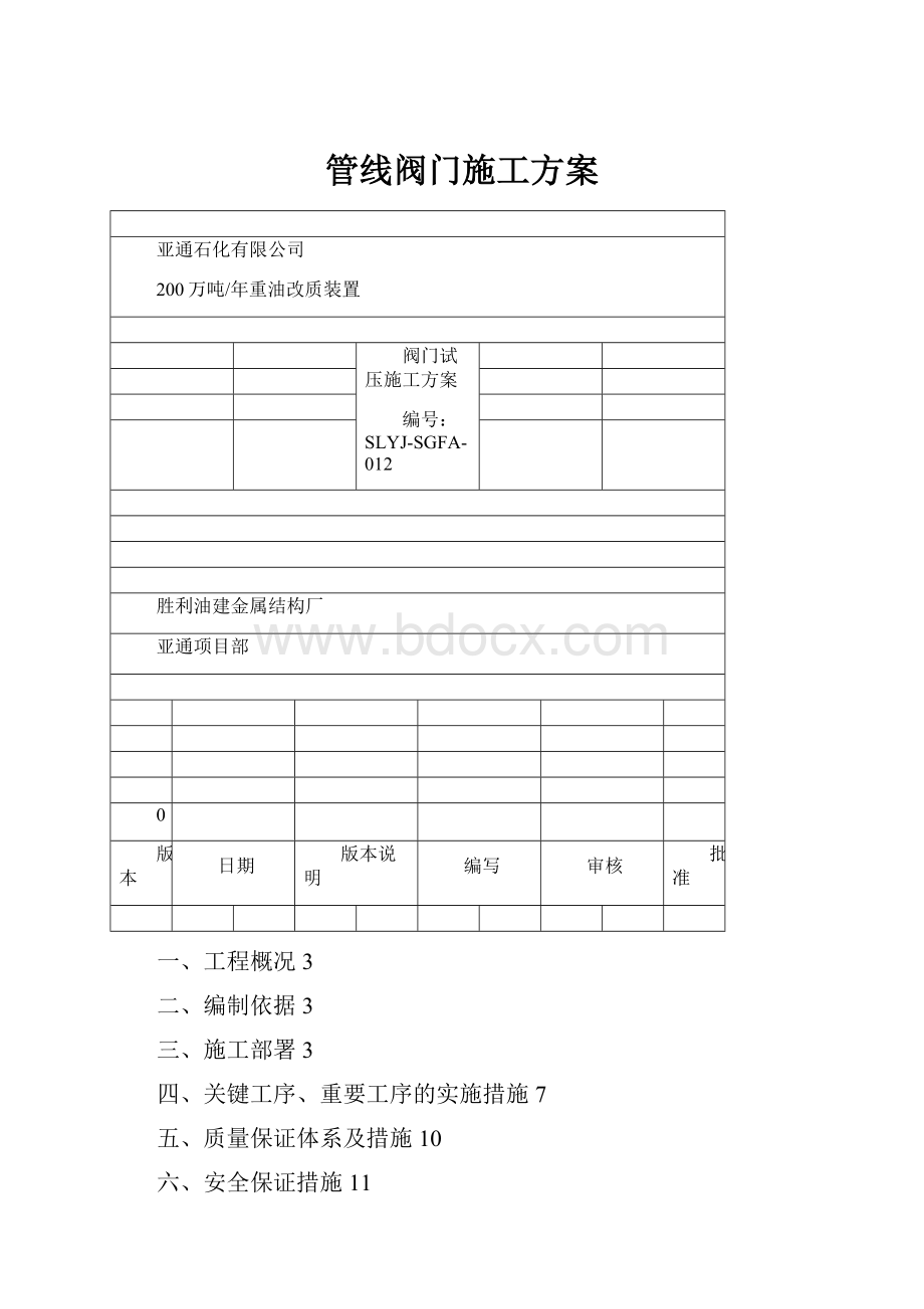 管线阀门施工方案.docx_第1页