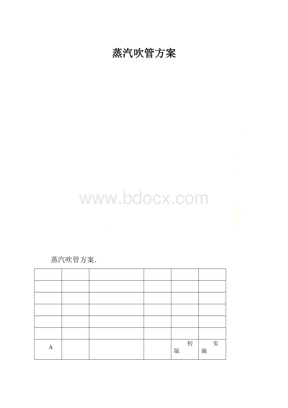 蒸汽吹管方案.docx