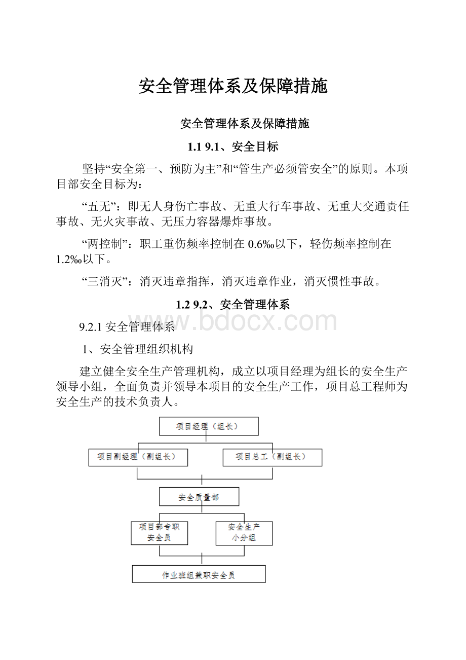 安全管理体系及保障措施.docx_第1页