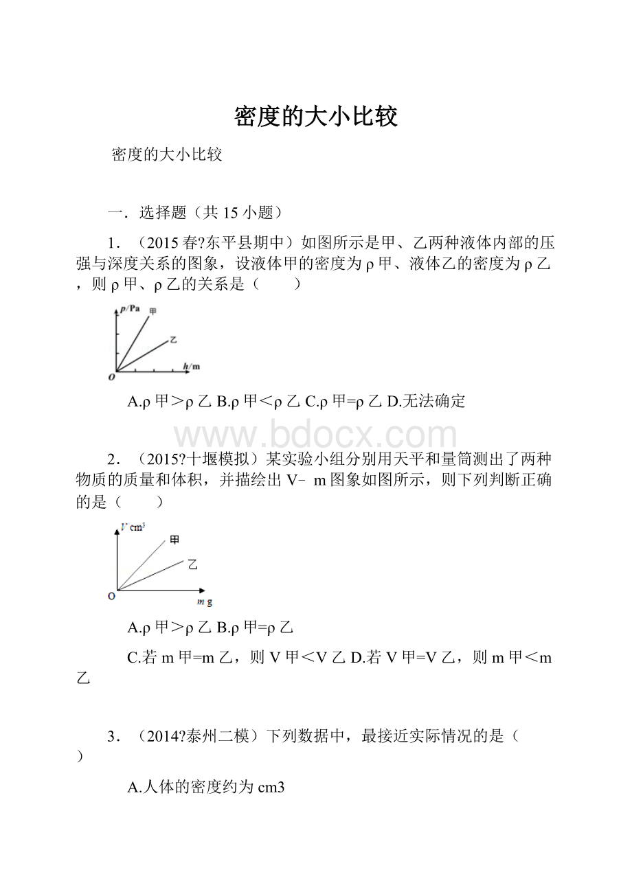 密度的大小比较.docx