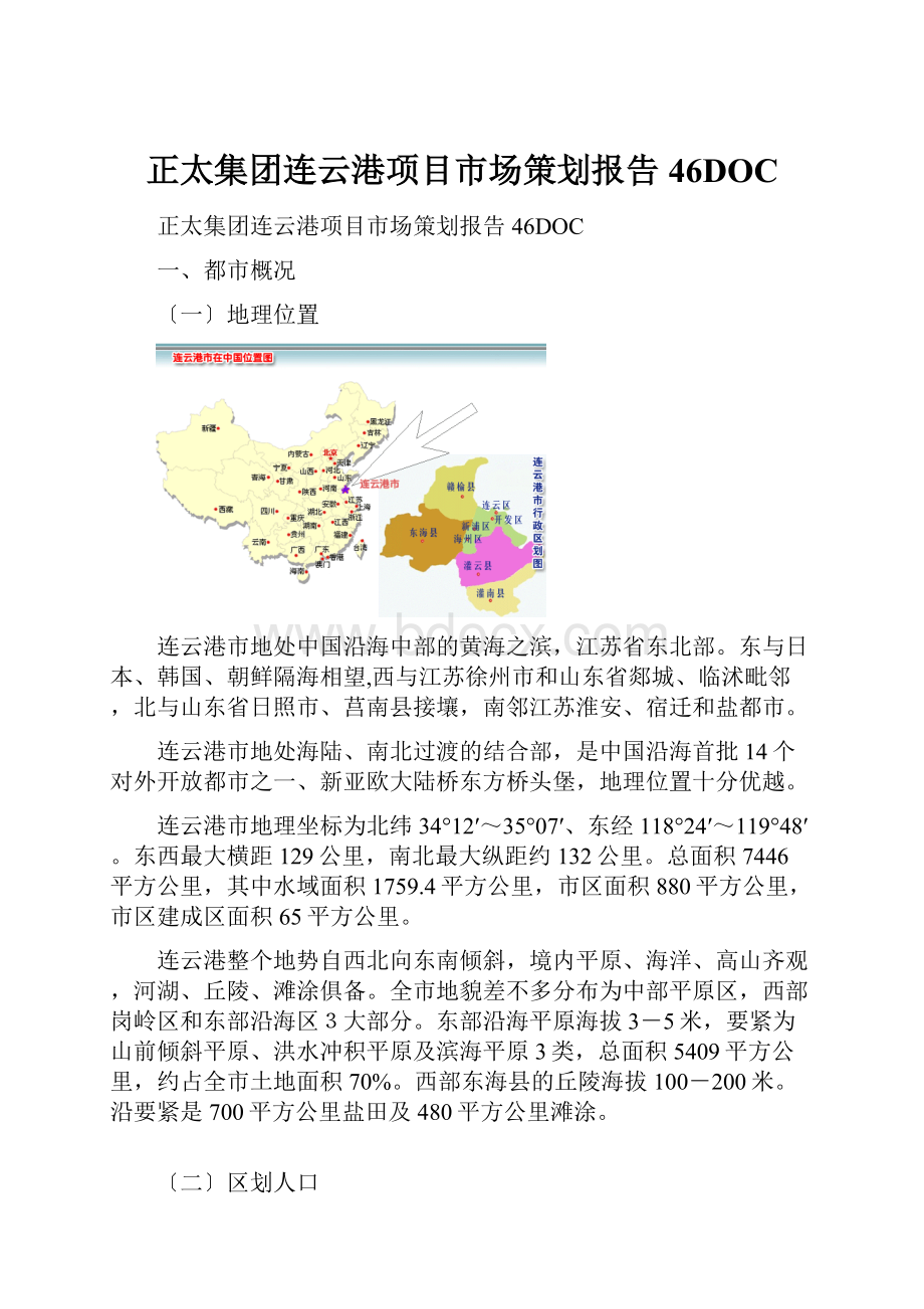 正太集团连云港项目市场策划报告46DOC.docx