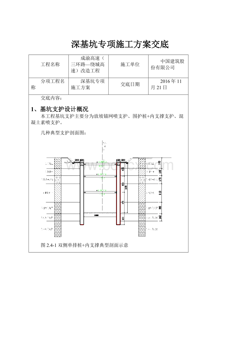 深基坑专项施工方案交底.docx