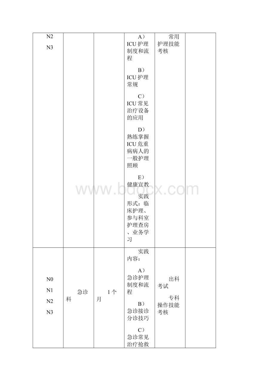 护理硕士专业学位研究生临床实践培养计划.docx_第3页