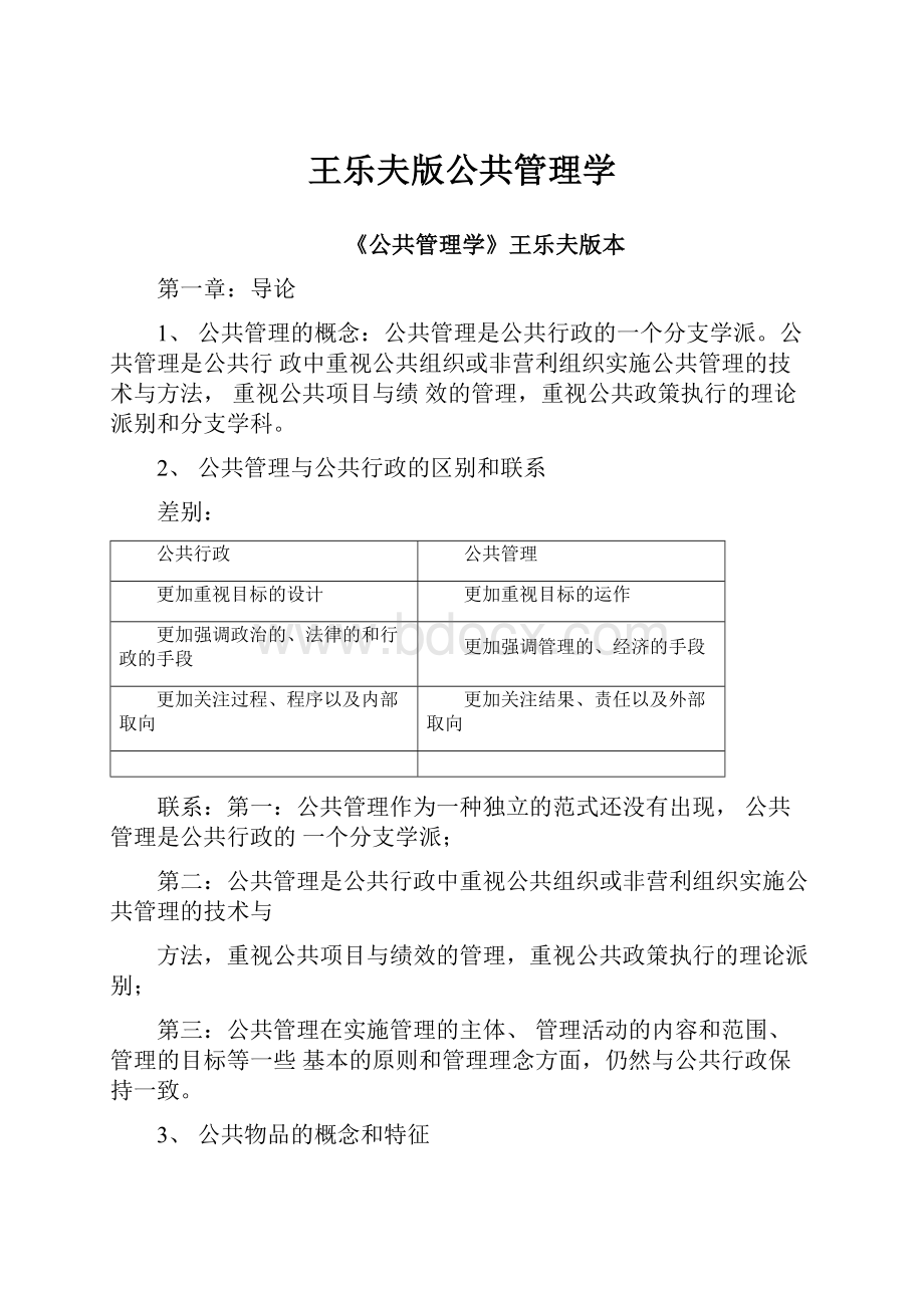 王乐夫版公共管理学.docx_第1页