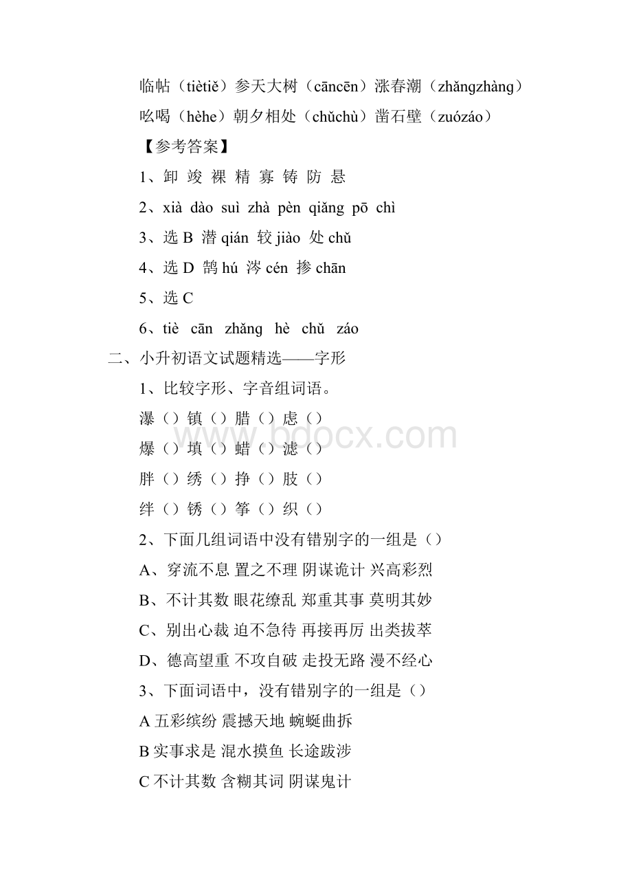 小学毕业语文复习资料可打印小升初语文总复习资料汇总.docx_第2页