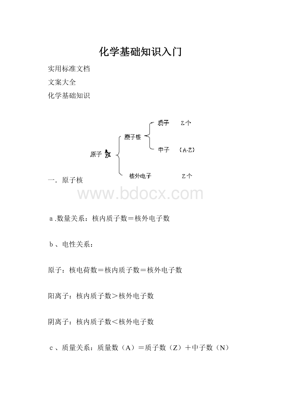 化学基础知识入门.docx